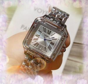 роскошные кварцевые мужские квадратные римские часы с циферблатом, модные часы для свидания, часы из нержавеющей стали с кожаным ремнем, простой дизайн с тремя стежками, деловые швейцарские часы, подарки
