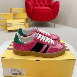 2024 nuovo designer G Joint Wales Bonner piattaforma scarpe casual uomo donna allenamento sneakers indoor pelle scamosciata bassa pelle rosa bagliore vegano gomma bianca scarpe da ginnastica da golf oow