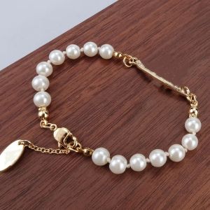 4 färger pärla pärlor armband populära mode kvinnliga dam strass obit armband gåva för kärlek flickvän mode smycken tillbehör