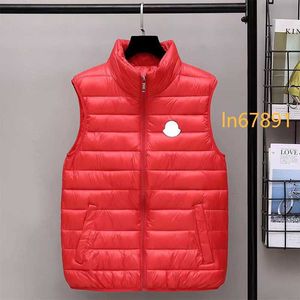 Mens Vests 24 SS AW 재킷 폭격기 다운 코트 민소매 바람막이 맨 코트 재킷 조끼 아웃웨어