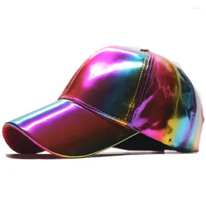 Bola Caps Mulheres PU Couro Beisebol Homens Casual Snapback Peaked Cap Casquette Gorras Curvo Tucker Hip Hop