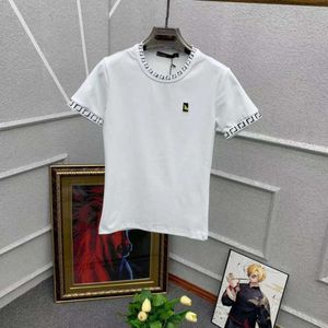 Summer Men T Designer T Shirts Wens Slim Semi Tight Short Sleeve Top Fashion Letter Brodery Graphic Tee Size M-4XL