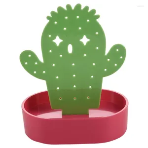 Jewelry Pouches Cactus Shaped Necklace Bracelet Earrings Storage Organizer Display Stand Rack Box House Ornaments Crafts