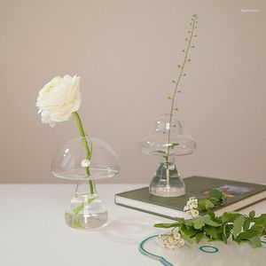 Wazon szklany wazon kwiatowy do wystroju domu Ozdoby stołowe terrarium rustykalne małe