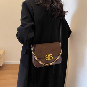 High End och Maillard Style för Womens Winter Nisch Simple Casual Small Square Factory Outlet Sale