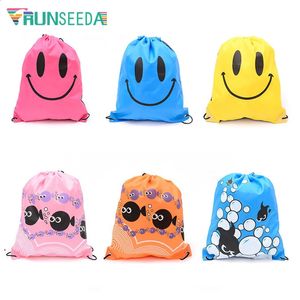 Colorful Waterproof Swimming Backpack Handbag Portable Polyester Drawstring Sports Bag Water Sport Beach Bag Gift Customize 240307