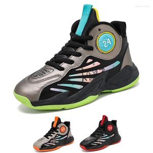 Sapatos de basquete estudante juventude esporte ao ar livre calçado menino escola treinamento esportivo infantil corrida recreativa 30-40 #