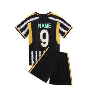 202324 Boy Girl Vlahovic fans Edition Rugby Football Shirt Men and Kids Home Away Games Soccer Jerseys Kits Short Sleeve UN 240320