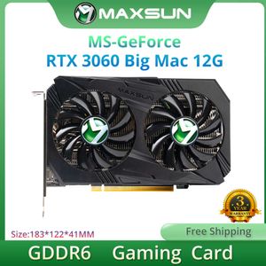 MAXSUN Brand New GeForce RTX 3060 Big Mac 12G Graphics Card GDDR6 Memory DPx3 for Desktop Computer NVIDIA GPU Gaming 192Bit Card
