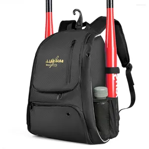 Mochila equipamentos esportivos grande capacidade softball bola morcegos com compartimento de sapatos à prova dwaterproof água para juventude menino menina adulto