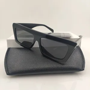 Sunglasses 2024 Acetate Rectangle Trending Products Goggle For Women Men Black Brand Designer Fashion Sun Glasses UV400