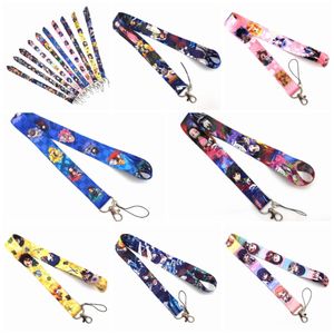 Mobiltelefonband charms anime lanyards cool nackband telefonnycklar id korthållare lanyard för nycklar diy hängande rep grossist 2024 #007