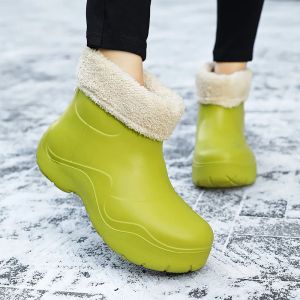 Boots Trend Hot Sale Snow Boots for Women Comfort Antiskid Female Ankle Shoes Winter Plush Warm Lined Botas De Mujer Quality Slipon