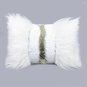 Pillow Valentine Day Cover Plush Pillowcase Luxurious Sequin Long Throw Elegant For Room Christmas