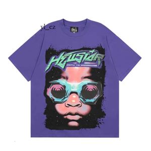 HellStar T Shirt Designer T Shirty Tee Tee Ubrania Hipster Umyj tkanina Street Graffiti Filt Foil Druku