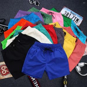 Men's Shorts Board Men Swimming Solid Color Quick Dry Lightweight Trunk Mens Beach Wear Bottoms