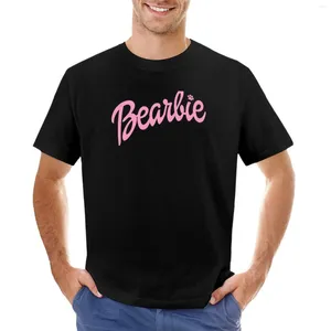 Męskie topy zbiorników Bearbie (różowe) T-shirt Anime Ubrania koszule graficzne koszulki Męskie T-shirty