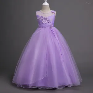 Платья для девочек От 4 до 14 лет, свадебное платье принцессы для девочек-подростков для детей, элегантное бальное платье подружки невесты на день рождения, детское пышное платье, Vestidos