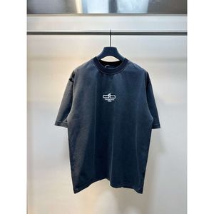 led balenciagia track designer clothes triple s balanciaga Tshirt extremeHigh Version Paris 23ss Springsummer New Double b Letter Embroidery Washed Old b Home Corr