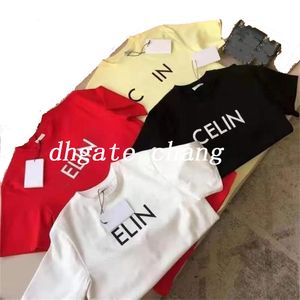 2023 Summer Mens Designer T Shirt Casual Man Damskie TEES Z literami Drukuj krótkie rękawy