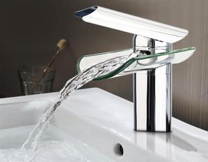 Badrumsvattenfall Basin Mixer Tap Brass Chrome Faucet Single Hole Handle Sink Water Tap Connection Slange and Cold Mixer Water Taps3292498