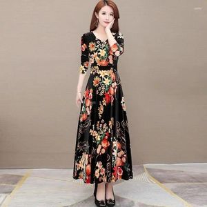 Casual Dresses Pleuche Dress Women's Autumn Elegant Woman Vestido de Mujer Femme Robe