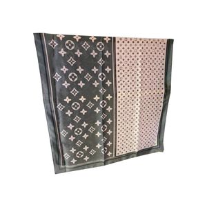 Designer Silk Square shawl Scarves vintage sik handkerchief brands Classic lattice pattern big sik scarves Ladies Turban Fashion Twill Scarve 10A size 90*180