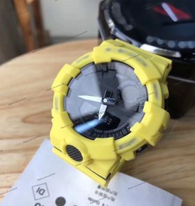 Erkekler Kadın Holwatch Designer Elektronik Saat Su geçirmez Otomatik Takvim 48mm GAB 800 Sarı Sarı Anti-Magnetik Kauçuk İzleme Bandı Elektronik Saat Bandı