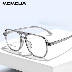 MOMOJA Retro Fashion Polygon Pilot Ultra Light TR90 Spectacle Optical Prescription Glasses Frame Man Woman Eyeglasses A1011 240313