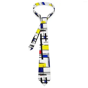 Papillon Mondrian Minimalista De Stijl Arte moderna Cravatta Collo stampato Colletto classico casual per accessori per cravatte da lavoro maschili