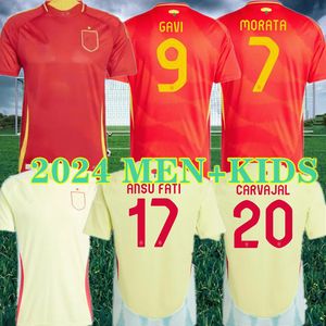 XXXL 4XL 2024 Espanha PEDRI Camisas de futebol 24 25 LAMINE YAMAL RODRIGO PINO MERINO SERGIO M.ASENSIO FERRAN Espanhol Home away Men Kids Kit Camisa de futebol Fan Player