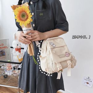 Små kvinnors ryggsäck flickor skola vattentätt nylon mode japansk casual ung väska kvinnlig mini mochila 240304