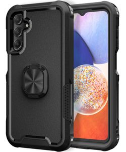 Rugged Hybrid Armor Phone Cases For Samsung Galaxy Note 10 Plus S10 A54 A13 A14 A15 A32 A04S A03S A53 A33 A73 5G Shockproof Ring Cover With Kickstand Protective Shell