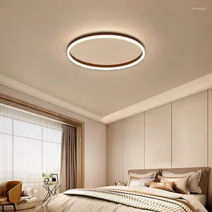 Ceiling Lights Modern LED Circle Living Room Kitchen Fixture Nordic Minimalist Black Gold Bedroom Decor Dimming Study Lamps