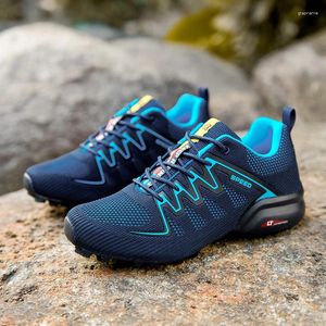 Sapatos de fitness dos homens ao ar livre caminhadas trekking escalada montanha trainer antiderrapante caça turismo masculino confortável esporte trilha macio