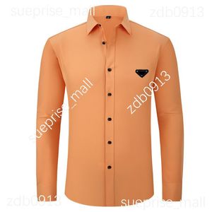 Designer Men's Casual Shirt, högkvalitativ designer Business Shirt, klassisk långärmad skjorta, solida färgbrev, högkvalitativ säsongsbetonad skjirxxs-3xl