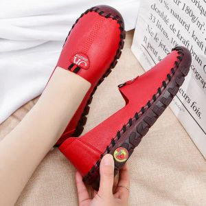 Boots Orthopedic Shoes For Women Spring Summer Leather Moccasins Woman Waterproof Loafers Ladies Ballet Flats Comfortable Driving Shoe