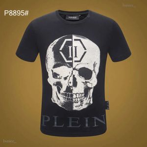 플레인 베어 티셔츠 셔츠 남성 디자이너 Tshirts Phillip Plein Skull Philipps Plein Man 티셔츠 클래식 고품질 힙합 Philip Plein 458