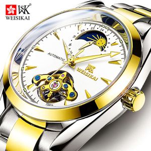 Swiss Weisikai/Weskey Men's Tourbillon Night Glow Waterproof Automal Mechanical Watch