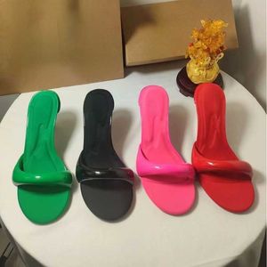 Non-Brand Summer Spring Pointed HBP Toe Slippers Metal Fashion Trending Women Heels