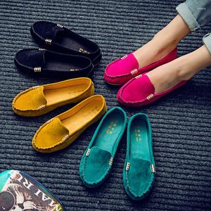 Shoes Women Flats 389 Casual 2024 Loafers Candy Color Slip on Flat Ballet Comfortable Ladies Shoe Zapatos Mujer Plus Size 35-43