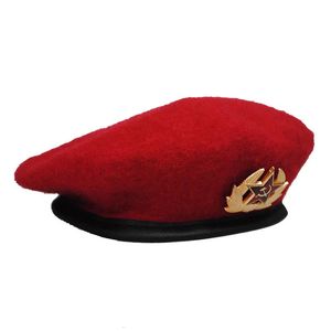 Klasyczne radzieckie oddziały specjalne MVD Beret Hat Rosyjski wełniany nakrycie wełny dla mężczyzn 60 cm 240315