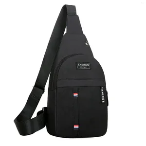 Väska tillbehör mångsidig crossbody andningsbar utomhus sport vattentät påse affärer män bröst fashionabla casual stil