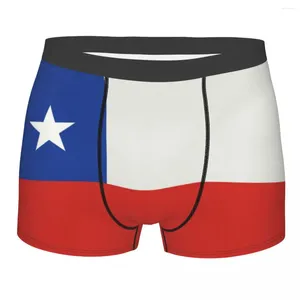 Unterhose für Männer, coole Chile-Flagge, chilenischer Stolz, Unterwäsche, Boxershorts, Herren, weiche Shorts, Höschen