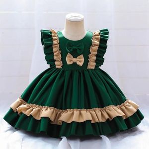 Kız Elbiseler 0-5y Zarif İspanyol Bebek Lolita Çocuklar Noel Düğün Elbise Kızlar için Doğum Günü Prenses Giysileri