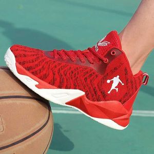 HBP icke-varumärke Dropshipping Brand Custom Fly Weaving Tech Men Breattable Sports Shoes Women Professional Basketball Sneakers