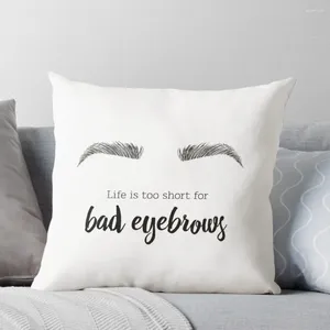 Pillow Bad Eyebrows Beauty Throw S Cover Christmas