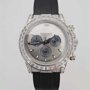 ساعات الساعات الفاخرة للرجال الميكانيكي الهيب هوب المرصع مع VVS Lab Mosan Diamonds 18K Gold Natural Diamond Top Swiss Designers Wristwatch