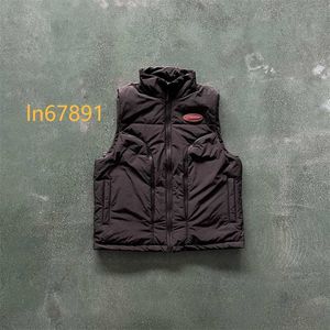 Herrenwesten Trapstar London Jacke Herren Winter Warm Hyperdrive Gilet Schwarz/Rot bestickte Damenweste 2024