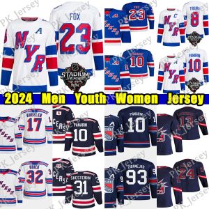 23 Adam Fox Stadium Series Hockey Jersey 10 Artemi Panarin Igor Shesterkin Jacob Trouba Kandre Miller Wheel Vincent Trocheck Chris Kreider Mika Zibanejad Jerseys